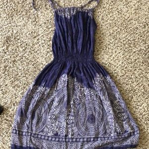 Beautiful blue and white pattern dress